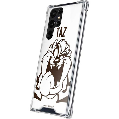 Looney Tunes Taz Big Head Galaxy S24 Ultra Clear Case