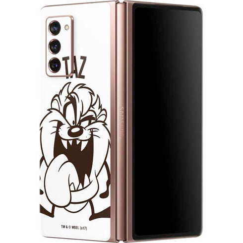 Looney Tunes Taz Big Head Galaxy Z Fold2 5G Skin