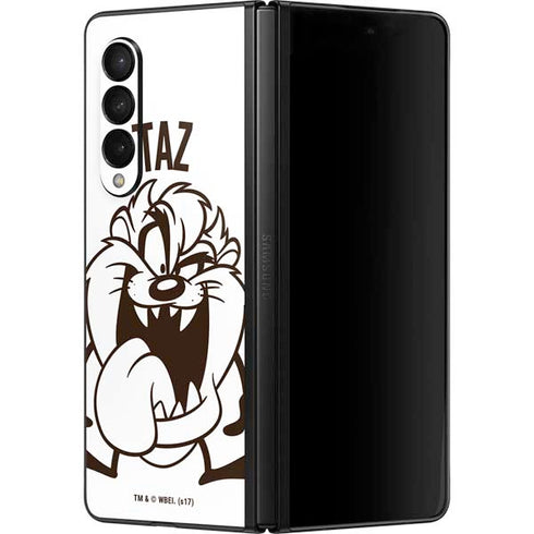 Looney Tunes Taz Big Head Galaxy Z Fold3 5G Skin