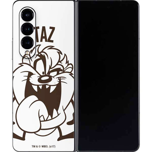 Looney Tunes Taz Big Head Galaxy Z Fold4 5G Skin