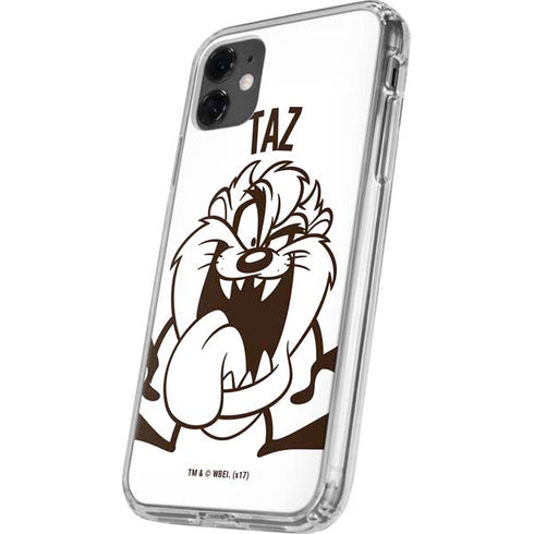 Looney Tunes Taz Big Head iPhone 11 Clear Case