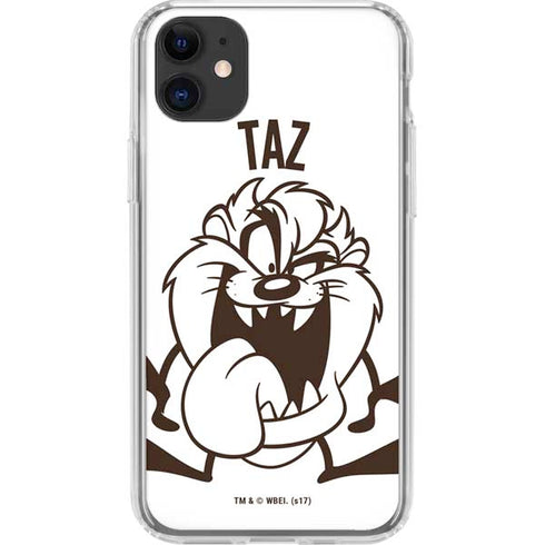 Looney Tunes Taz Big Head iPhone 11 Clear Case