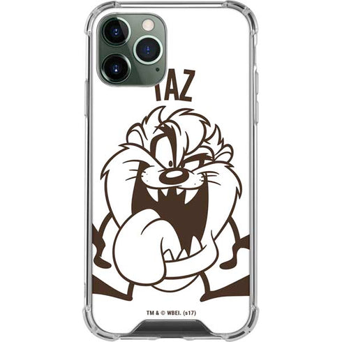 Looney Tunes Taz Big Head iPhone 11 Pro Max Clear Case