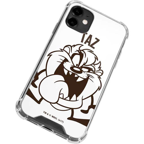 Looney Tunes Taz Big Head iPhone 12 Mini Clear Case
