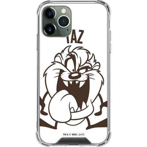 Looney Tunes Taz Big Head iPhone 12 Pro Clear Case