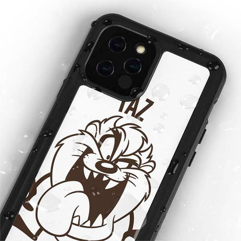 Looney Tunes Taz Big Head iPhone 12 Pro Waterproof Case