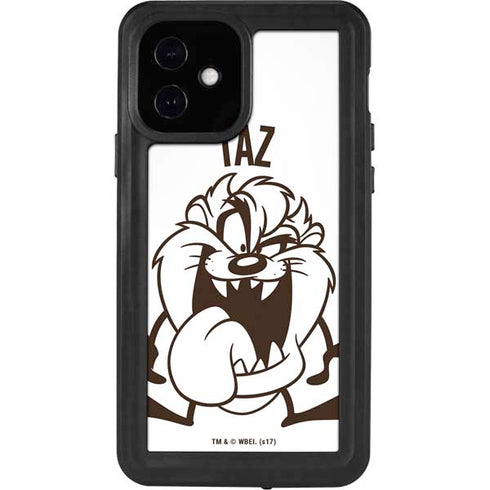 Looney Tunes Taz Big Head iPhone 12 Waterproof Case