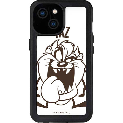 Looney Tunes Taz Big Head iPhone 13 Mini Waterproof Case