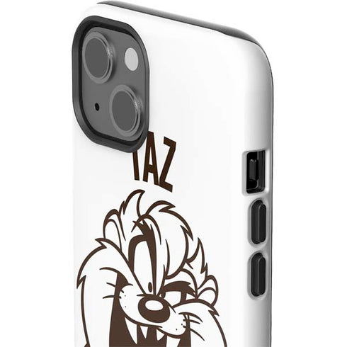 Looney Tunes Taz Big Head iPhone 15 Plus Impact Case
