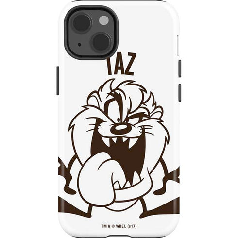 Looney Tunes Taz Big Head iPhone 14 Impact Case