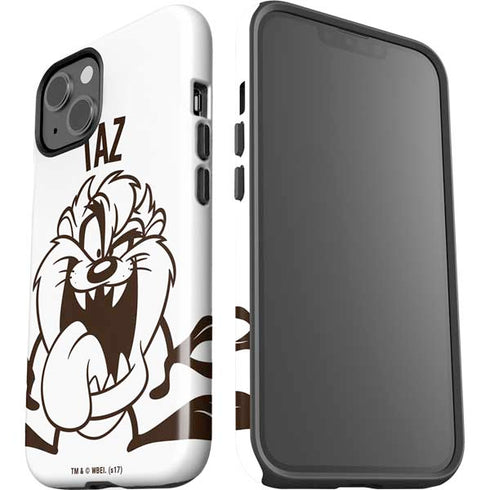 Looney Tunes Taz Big Head iPhone 15 Impact Case