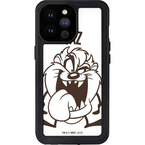 Looney Tunes Taz Big Head iPhone 14 Pro Max Waterproof Case