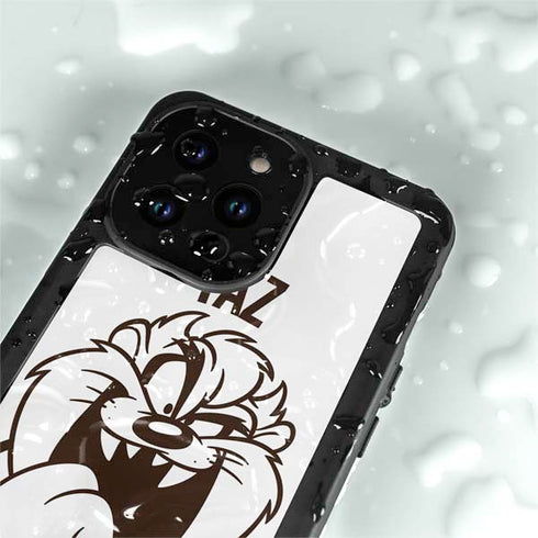 Looney Tunes Taz Big Head iPhone 14 Pro Max Waterproof Case