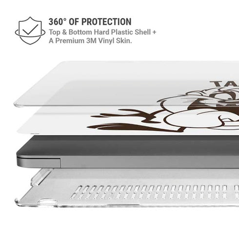 Looney Tunes Taz Big Head MacBook Pro 16in (2021-25) Case plus Skin