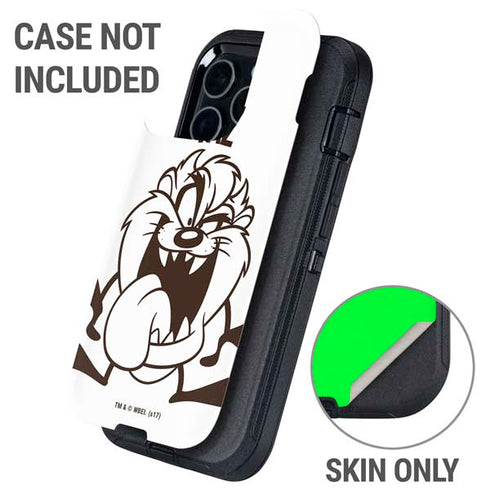 Looney Tunes Taz Big Head Otterbox Defender iPhone Skin