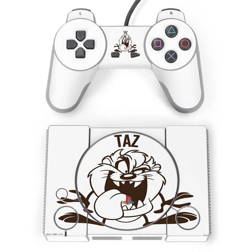 Looney Tunes Taz Big Head PlayStation Classic Bundle Skin