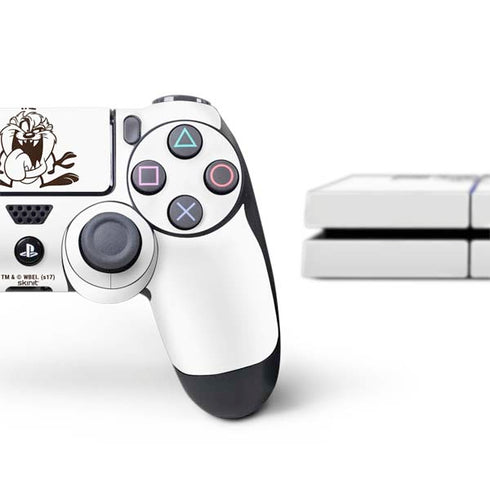 Looney Tunes Taz Big Head PS4 Console and Controller Bundle Skin