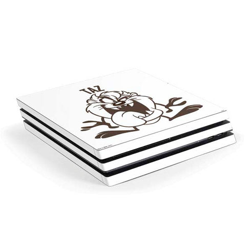 Looney Tunes Taz Big Head PS4 Pro Console Skin