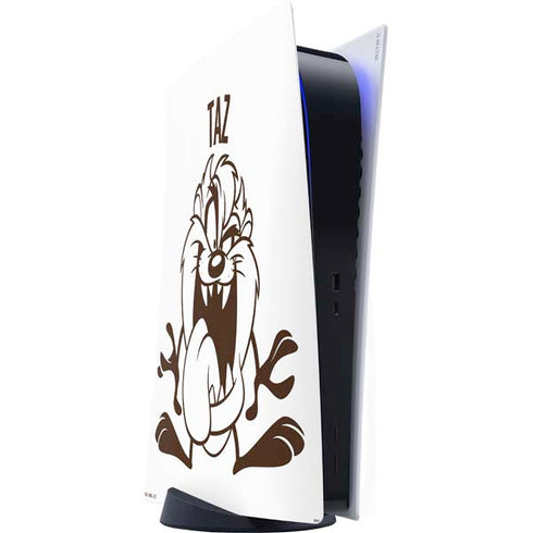 Looney Tunes Taz Big Head PS5 Digital Edition Console Skin