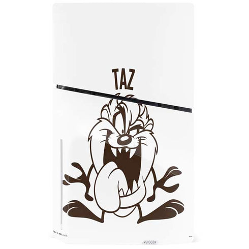 Looney Tunes Taz Big Head PS5 Slim Disk Console Skin