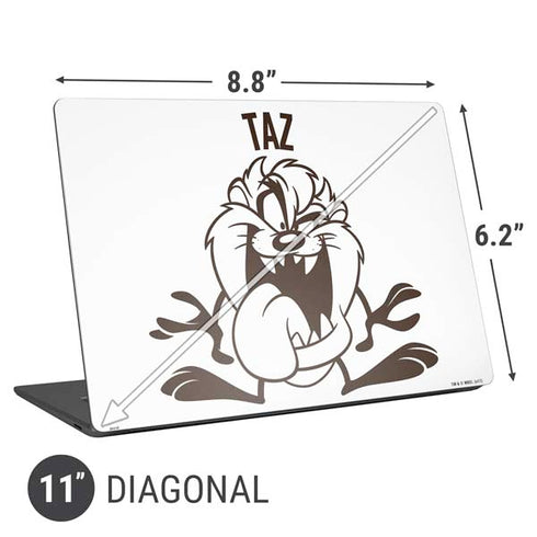 Looney Tunes Taz Big Head Universal Laptop 11in (8.8 x 6.2in) Skin