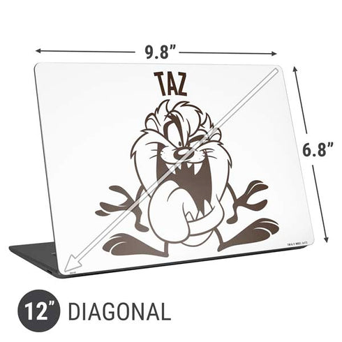 Looney Tunes Taz Big Head Universal Laptop 12in (9.8 x 6.8in) Skin