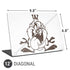 Looney Tunes Taz Big Head Universal Laptop 12in (9.8 x 6.8in) Skin