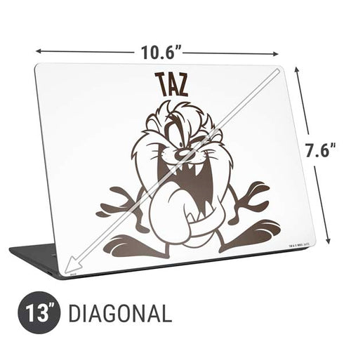 Looney Tunes Taz Big Head Universal Laptop 13in (10.6 x 7.6in) Skin