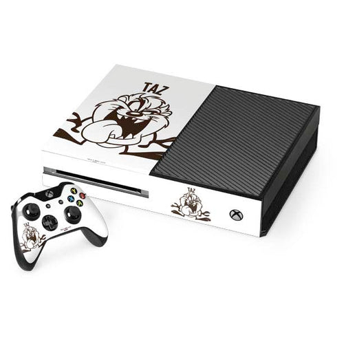 Looney Tunes Taz Big Head Xbox One Console and Controller Bundle Skin