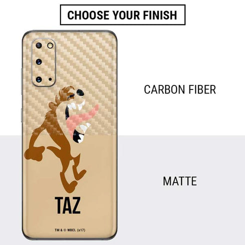 Looney Tunes Taz Identity Galaxy S20 Skin