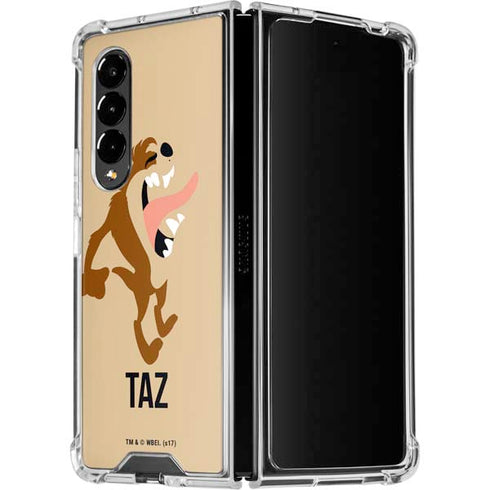 Looney Tunes Taz Identity Galaxy Z Fold4 5G Clear Case
