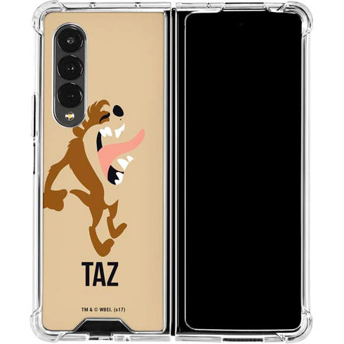Looney Tunes Taz Identity Galaxy Z Fold4 5G Clear Case