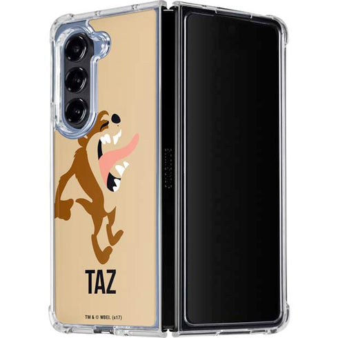 Looney Tunes Taz Identity Galaxy Z Fold5 5G Clear Case