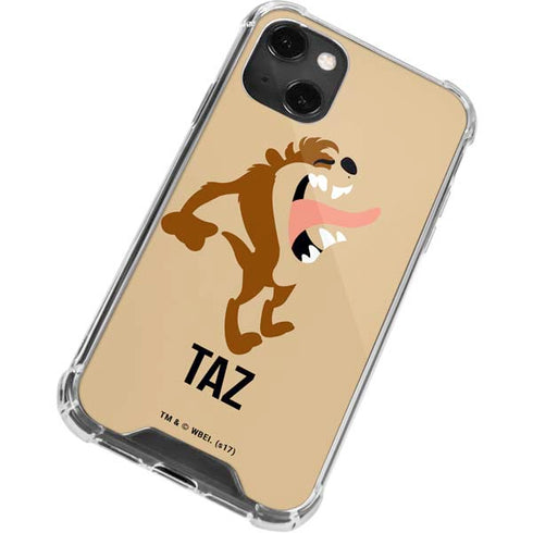 Looney Tunes Taz Identity iPhone 14 Plus Clear Case
