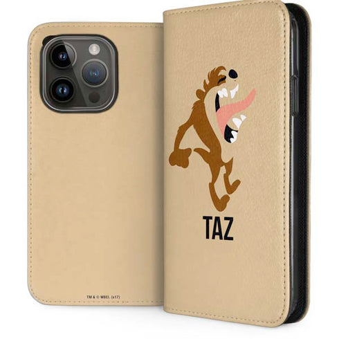 Looney Tunes Taz Identity iPhone 14 Pro Folio Case