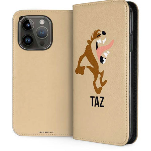 Looney Tunes Taz Identity iPhone 15 Pro Folio Case
