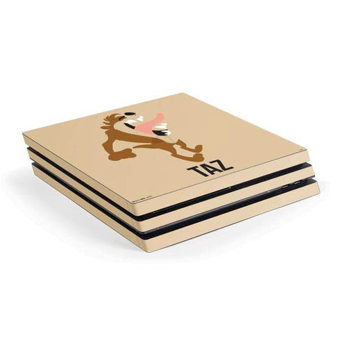 Looney Tunes Taz Identity PS4 Pro Console Skin