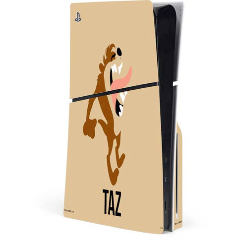 Looney Tunes Taz Identity PS5 Slim Disk Console Skin
