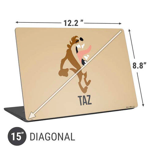 Looney Tunes Taz Identity Universal Laptop 15in (12.2 x 8.8in) Skin
