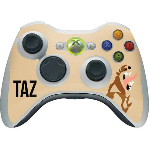 Looney Tunes Taz Identity Xbox 360 Wireless Controller Skin