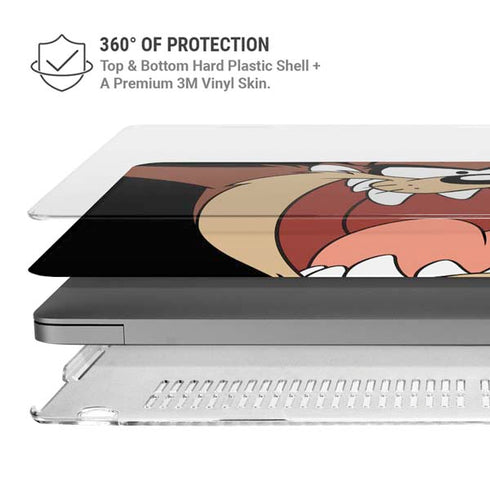 Looney Tunes Taz MacBook Pro 16in (2021-25) Case plus Skin