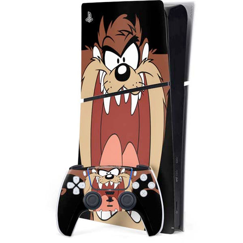 Looney Tunes Taz PS5 Slim Digital Edition Console Skin
