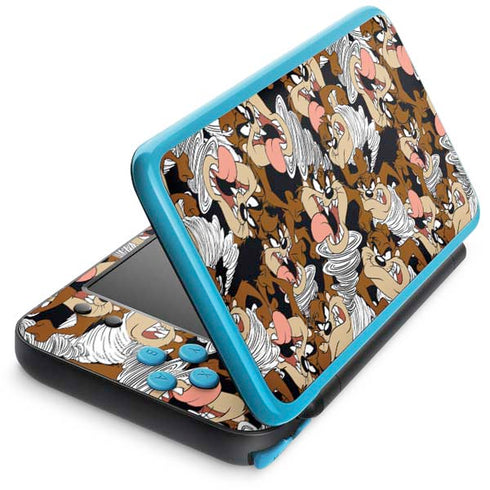 Looney Tunes Taz Super Sized Pattern Nintendo 2DS XL (2017) Skin