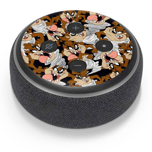 Looney Tunes Taz Super Sized Pattern Amazon Echo Dot Skin