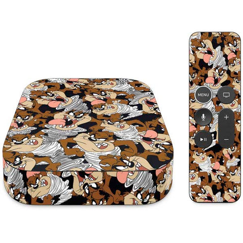 Looney Tunes Taz Super Sized Pattern Apple TV Skin