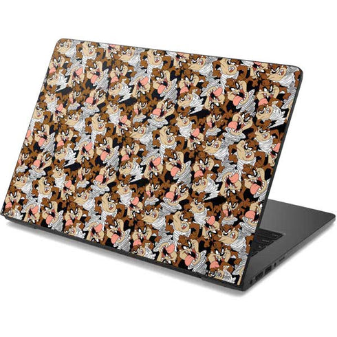 Looney Tunes Taz Super Sized Pattern Dell Chromebook Skin