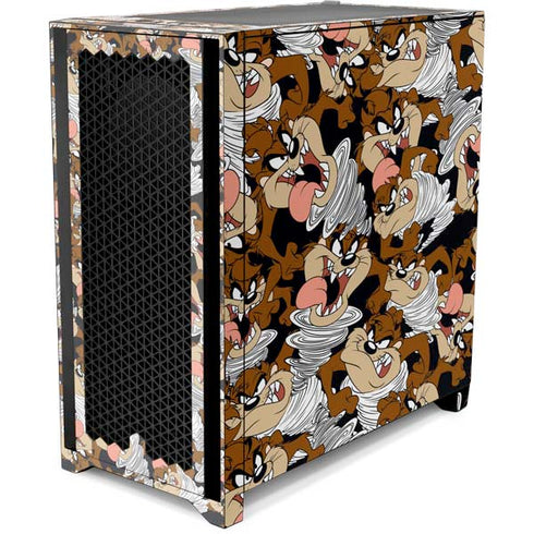 Looney Tunes Taz Super Sized Pattern Corsair 4000D Tempered Glass Mid-Tower ATX Case Skin