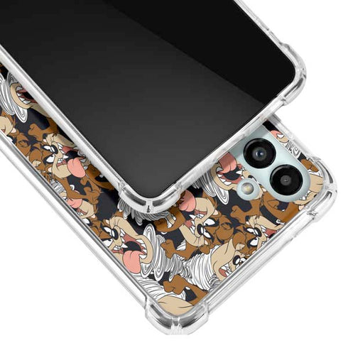 Looney Tunes Taz Super Sized Pattern Galaxy A13 5G Clear Case