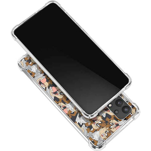 Looney Tunes Taz Super Sized Pattern Galaxy A32 5G Clear Case