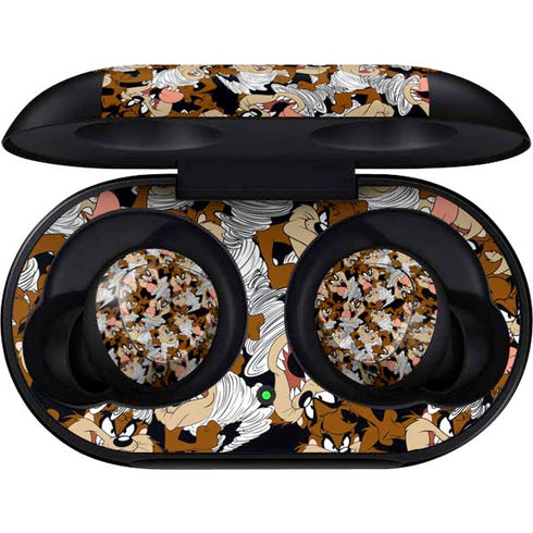 Looney Tunes Taz Super Sized Pattern Galaxy Buds Skin